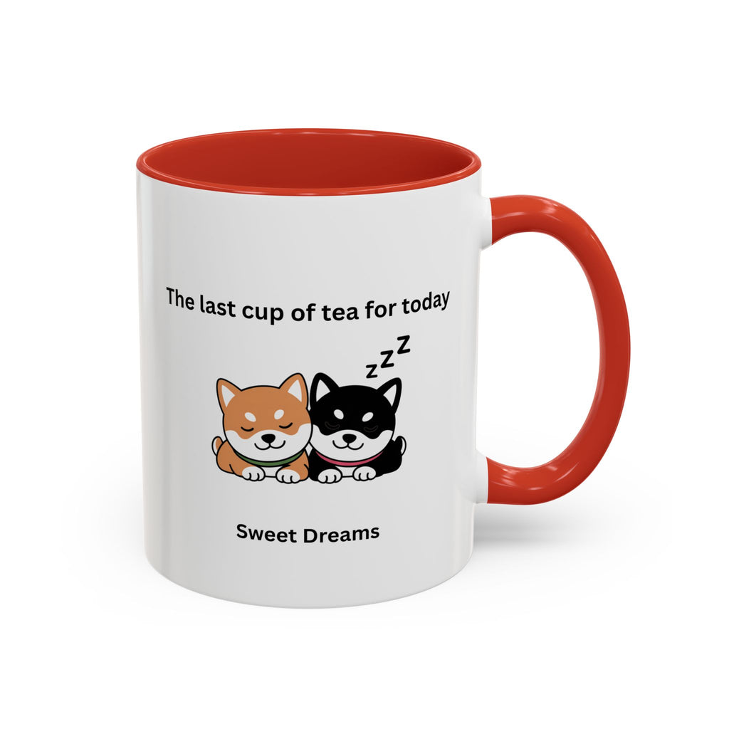 Shiba Inu "Sweet Dreams" Mug, The Last Cup of Tea for Today, Japanese Dog Cute Gift Mug