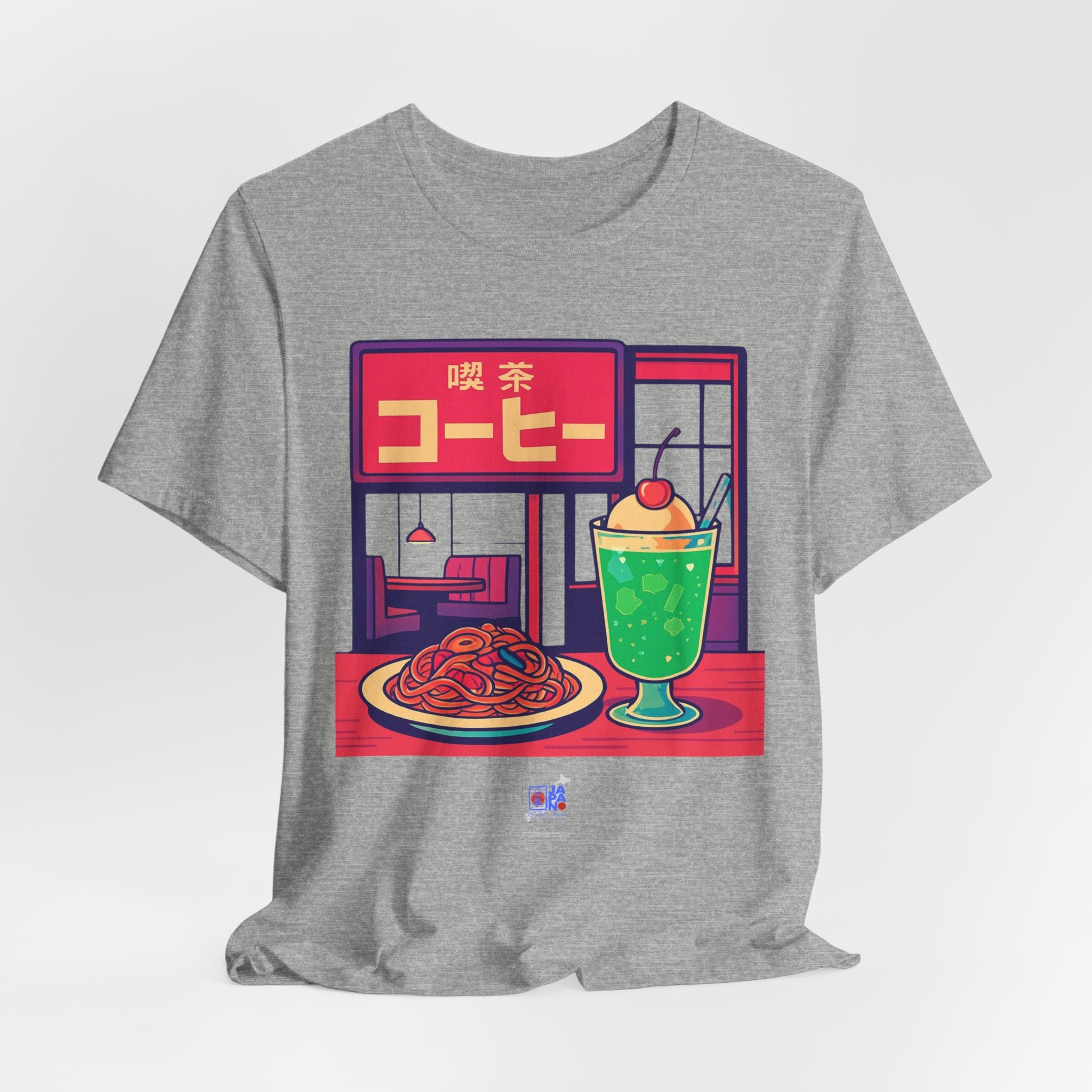 Kissaten Cream Soda Napolitan Tee | Retro Japanese Cafe Graphic
