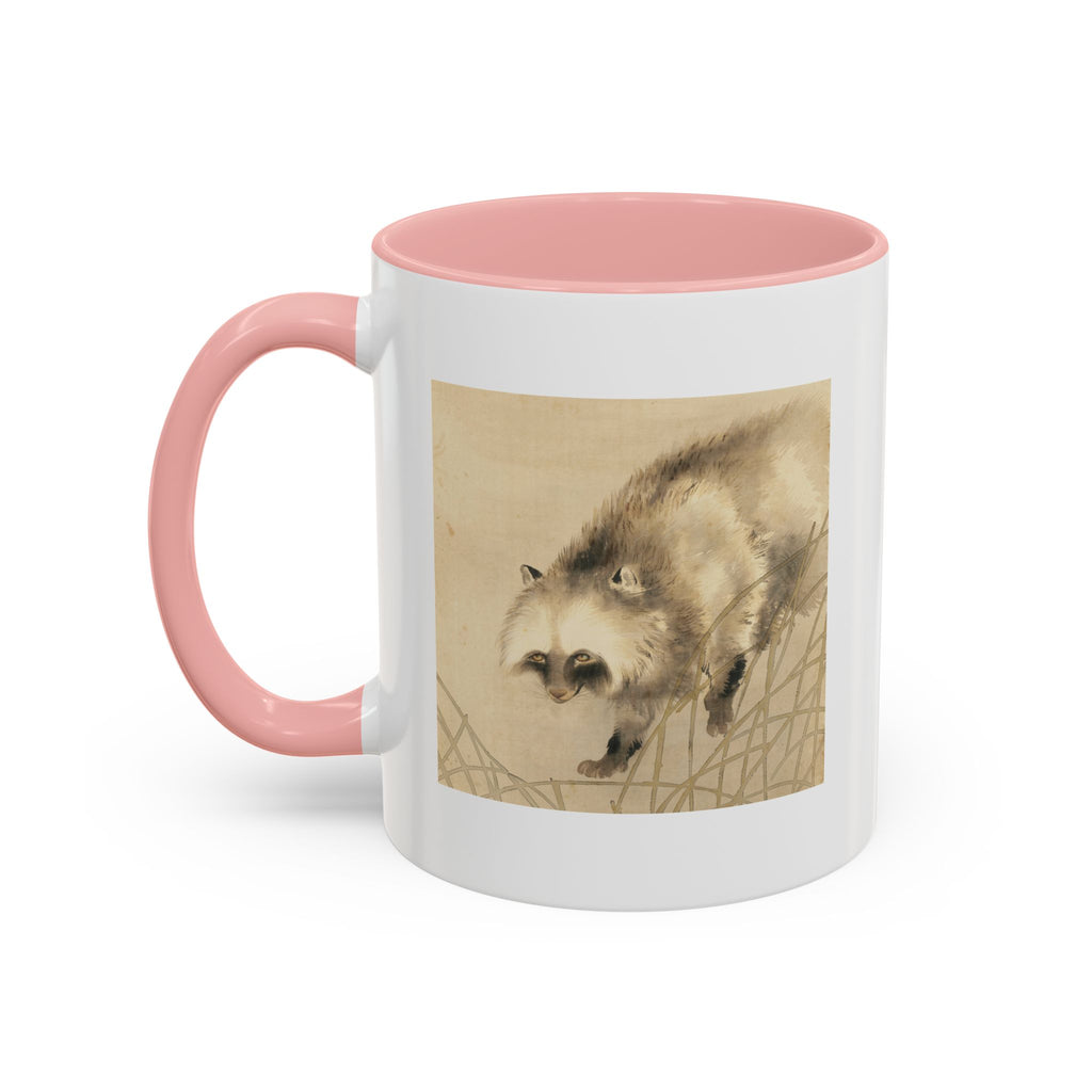 Yoshimura Hōryū "Raccoon Dog Under Moonlight" | Edo-period Japanese Art Mug — Museum Collection