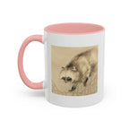 Yoshimura Hōryū "Raccoon Dog Under Moonlight" | Edo-period Japanese Art Mug — Museum Collection