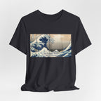 The Great Wave with Golden Ratio T-Shirt | Hokusai Wave Math Art
