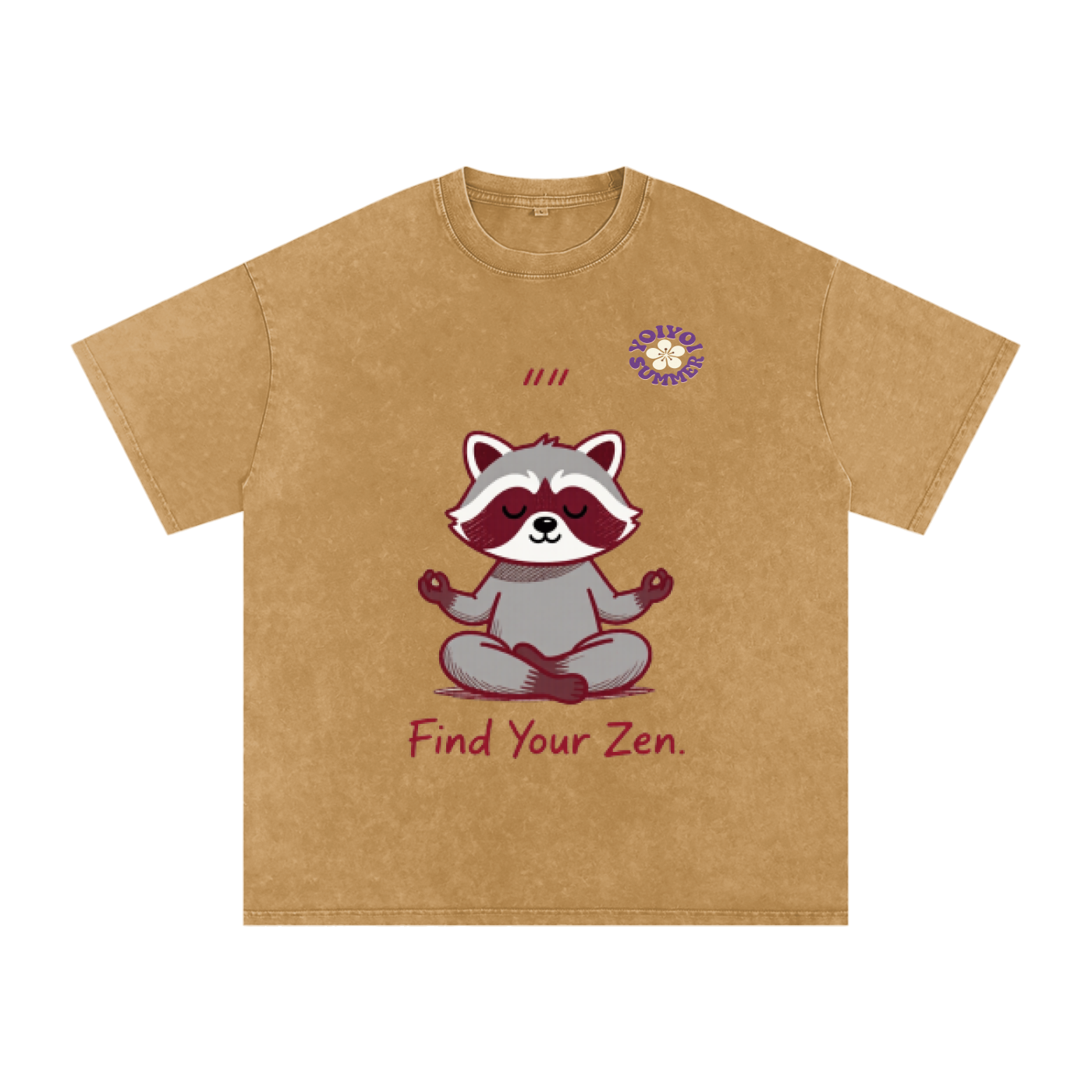 Snow Washed Oversized Cotton T-Shirt