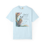 Owl’s Secrets T-Shirt — Watercolor Owl Nature Graphic Tee Comfort Color 1717