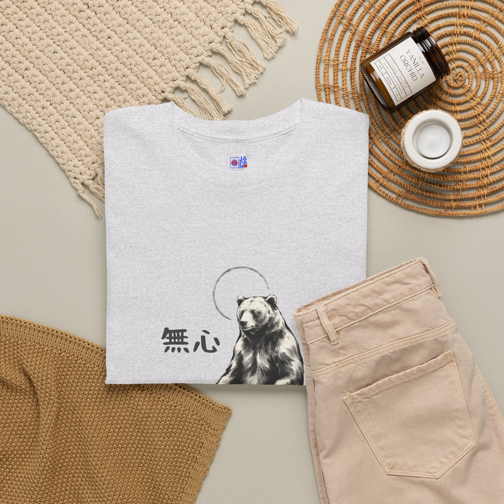 Meditating Bear T‑Shirt — Zen 'Mushin' Graphic Tee