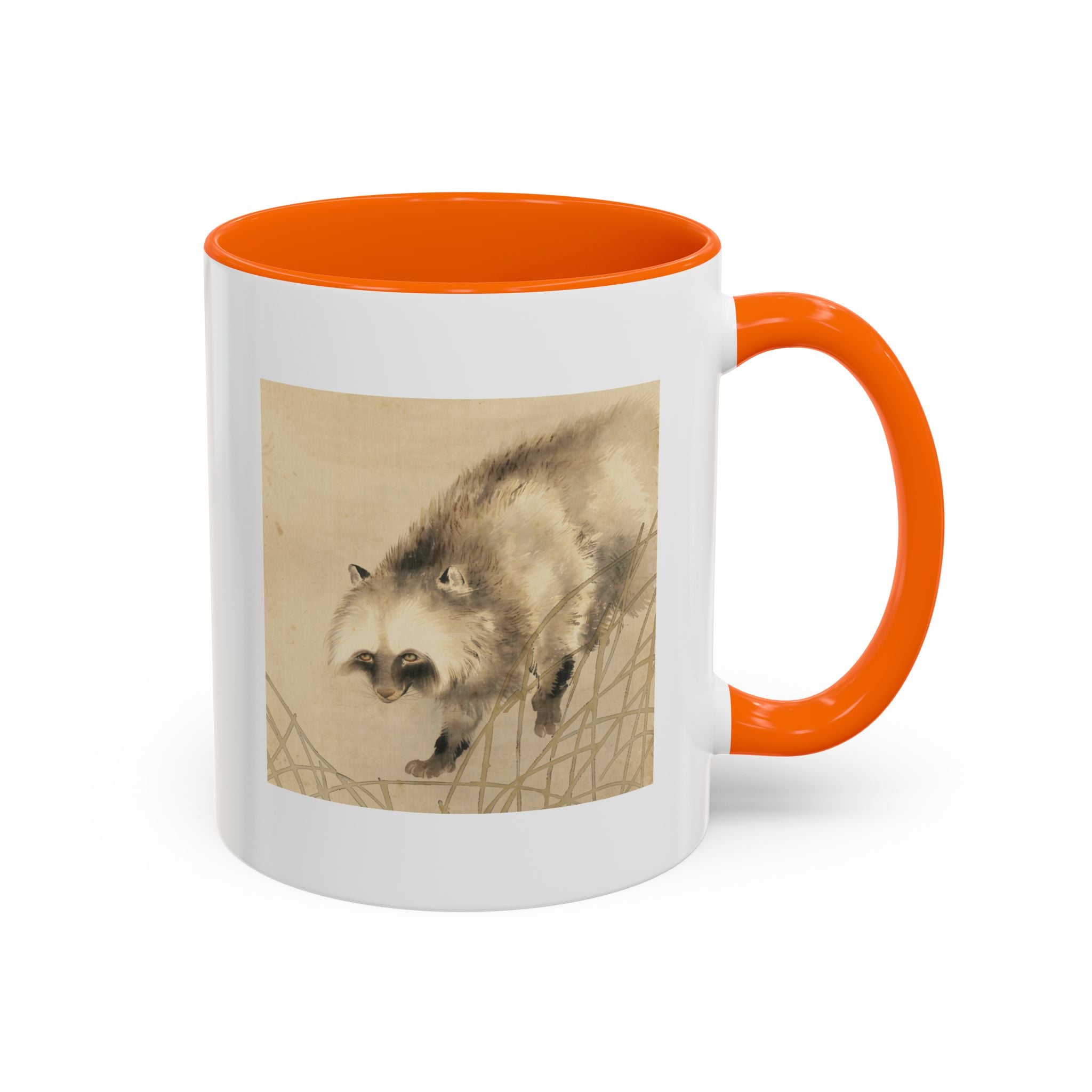 Yoshimura Hōryū "Raccoon Dog Under Moonlight" | Edo-period Japanese Art Mug — Museum Collection