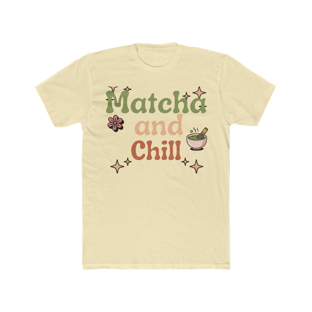 Matcha and Chill Tee | Front-Print Typography Graphic | Matcha Collection