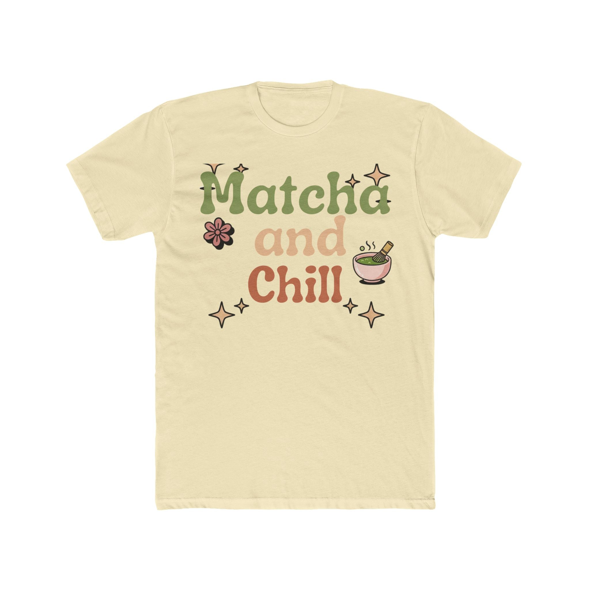 Matcha and Chill Tee | Front-Print Typography Graphic | Matcha Collection