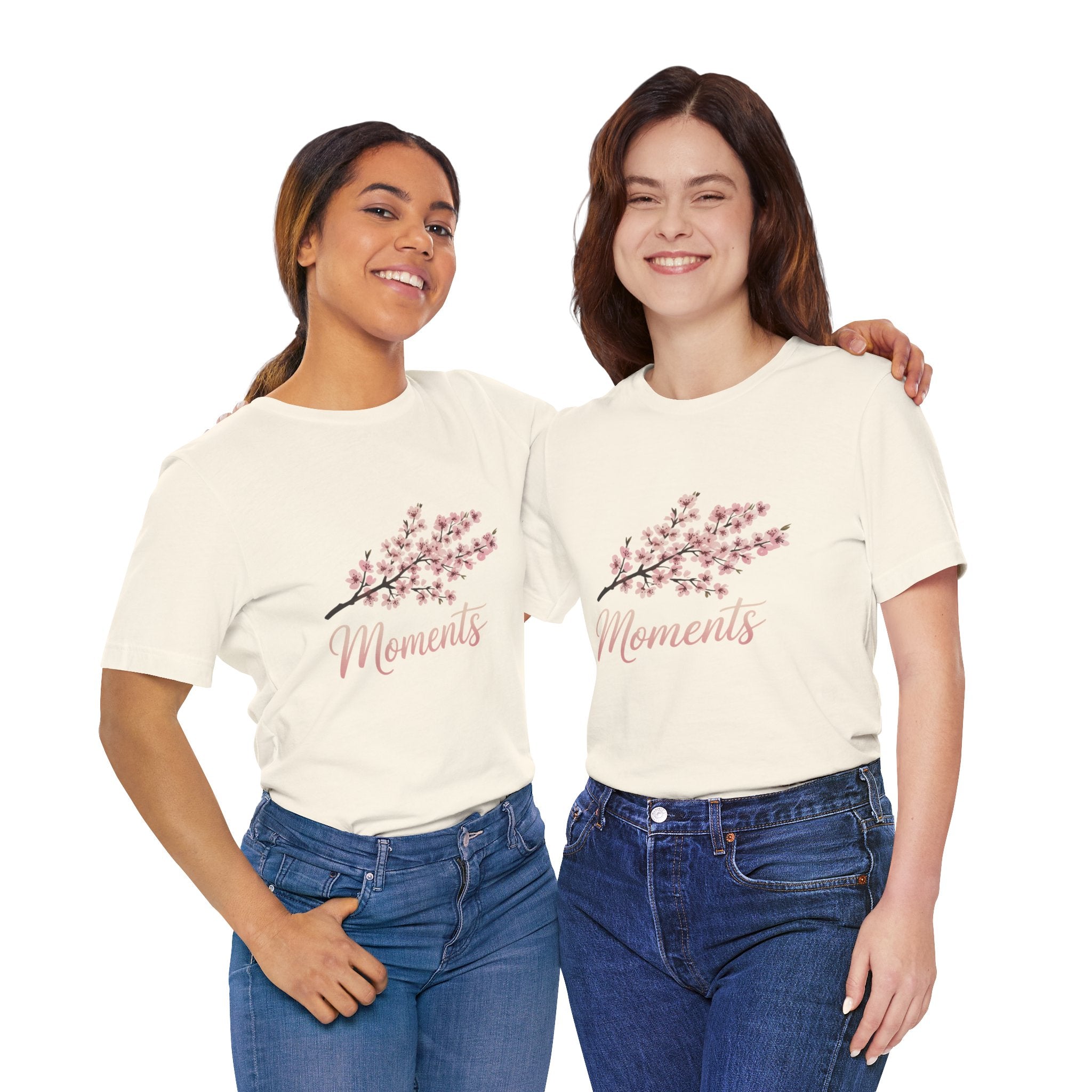 Sakura Moments T-Shirt — Japanese Cherry Blossom Quote Tee