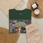 Shiba Inu Puppies Duo T-Shirt — Cute Cherry Blossom Dog Tee