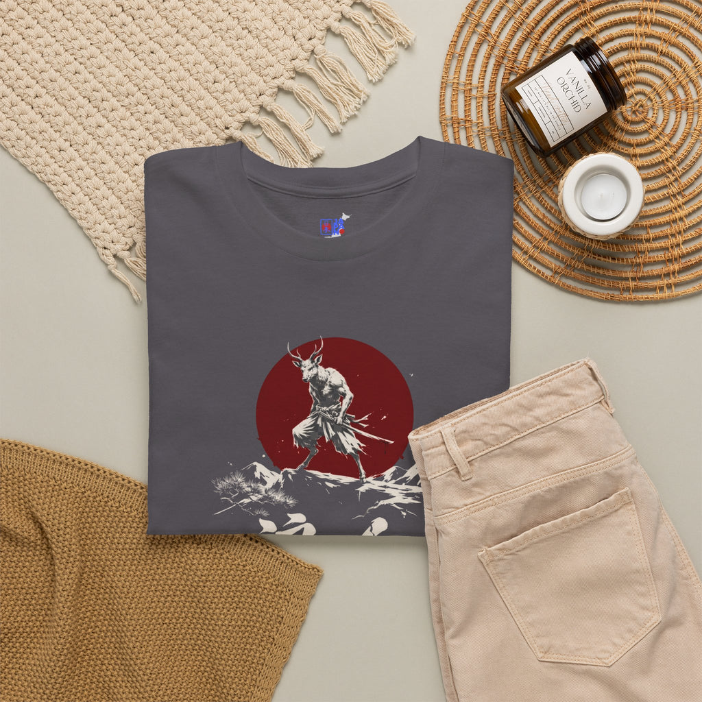 Samurai Wolf Tee — Japanese Ronin Graphic T-Shirt (浪人)