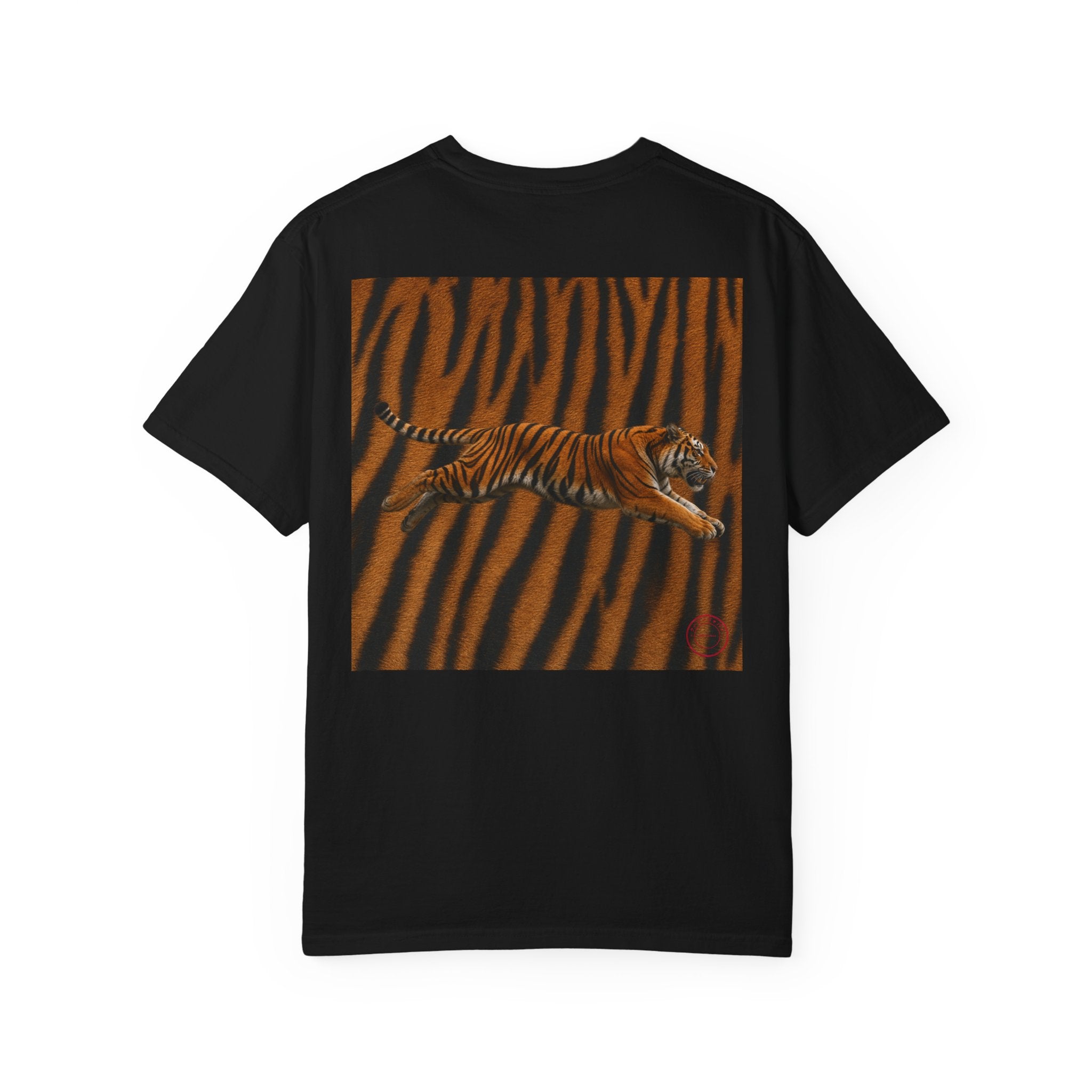 CoolyJapan — Tora 虎 Leaping Tiger Tee | Dark Color | Comfort Colors 1717