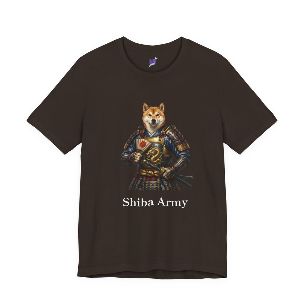 Samurai Shiba Inu T-Shirt, Shiba Army Japanese Warrior Dog Tee, Funny Dog Lover Gift - Cute Anime Samurai Shirt