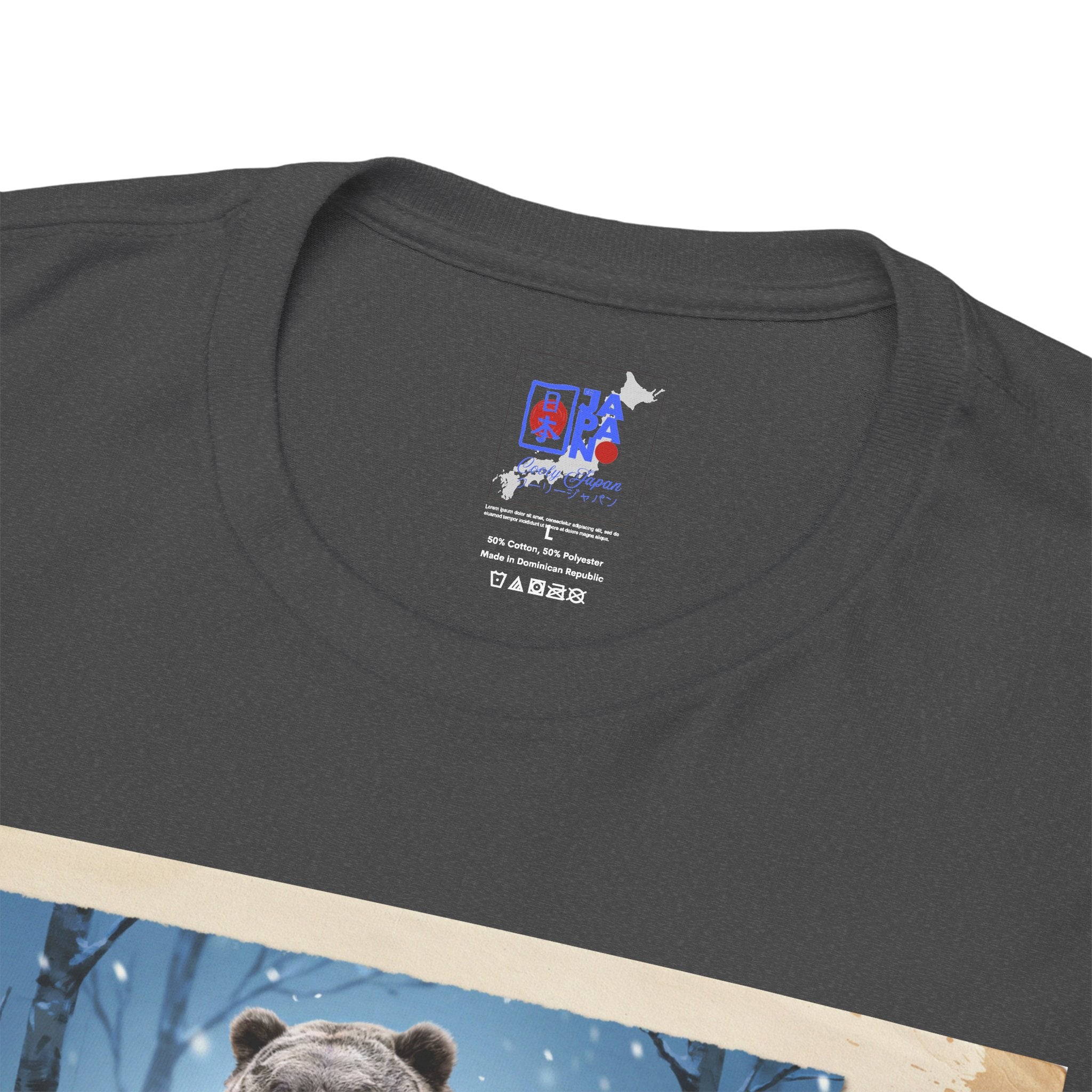 Hokkaido Bear Samurai T-Shirt, Japanese Warrior Bear in Hokkaido, Higuma Bushido Vintage Art Graphic Tee