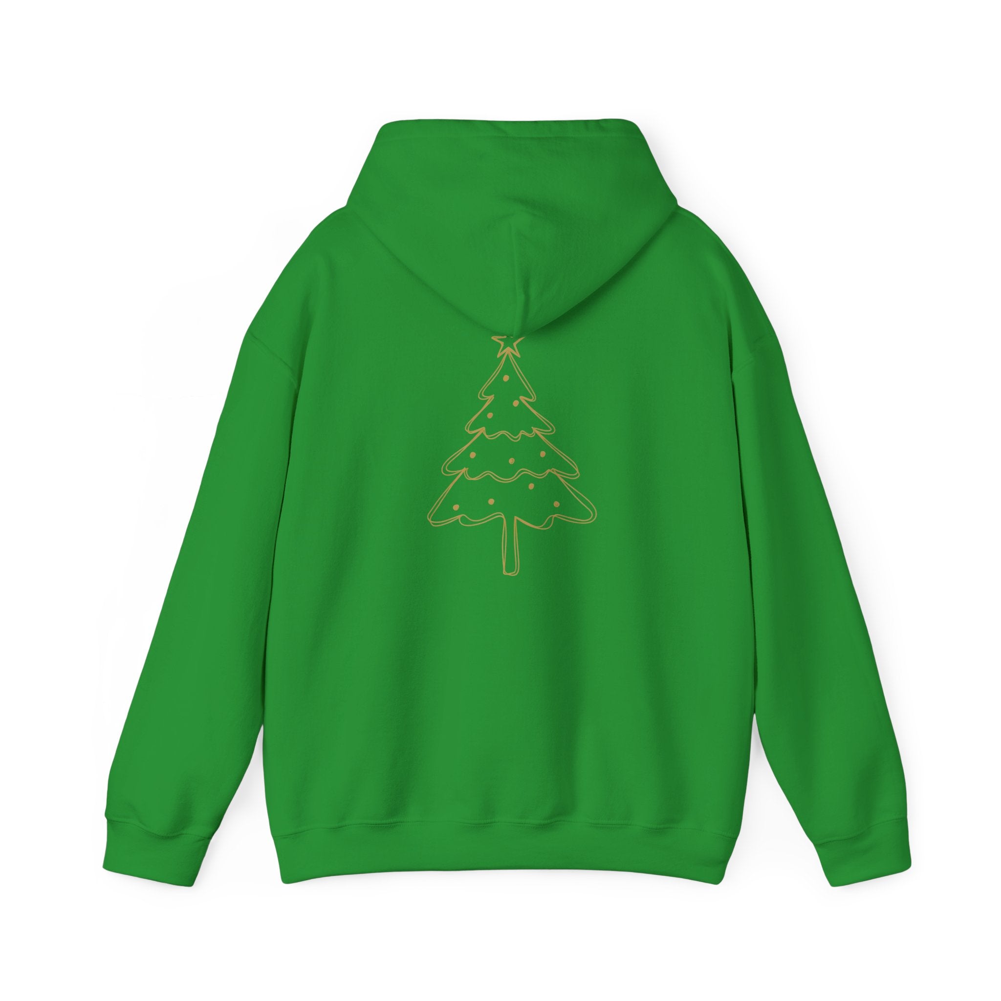Christmas Cabin Hoodie | 'Home for the Holidays' Green Holiday Hoodie