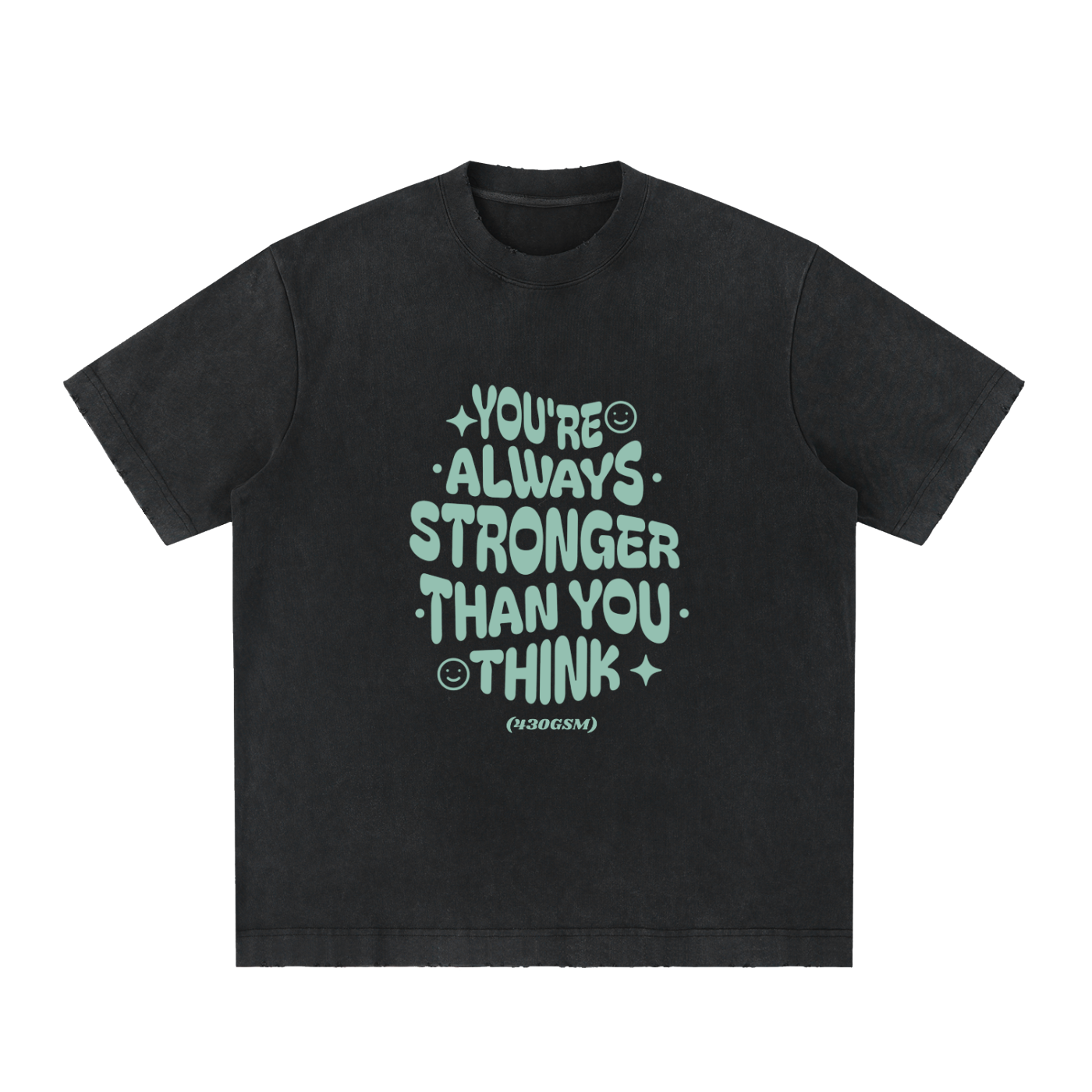 YOIYOI ART Lab — Strong & Durable Heavyweight Tee | 430GSM Vintage Wash | Think Long Term