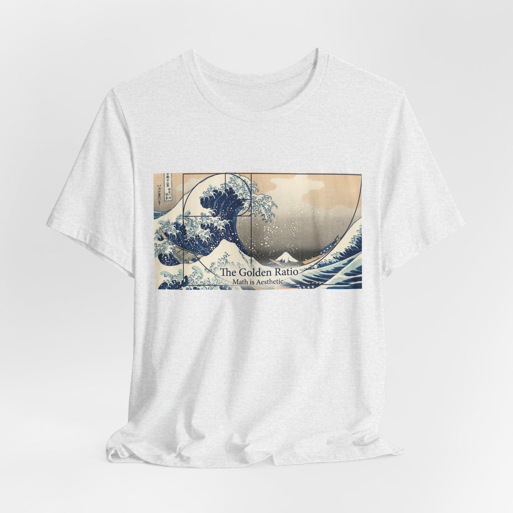 The Great Wave with Golden Ratio T-Shirt | Hokusai Wave Math Art