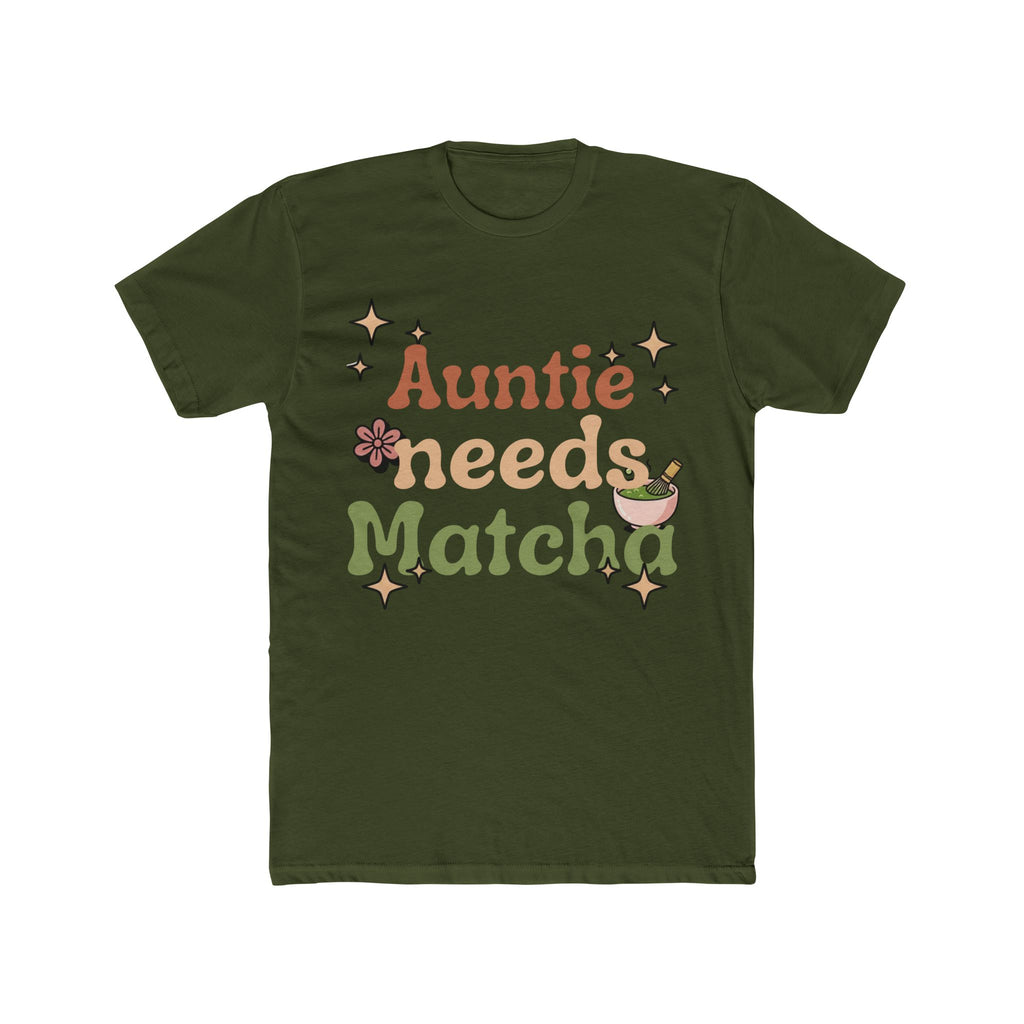 Auntie Needs Matcha Tee | Vintage Front-Print Graphic | Matcha Collection