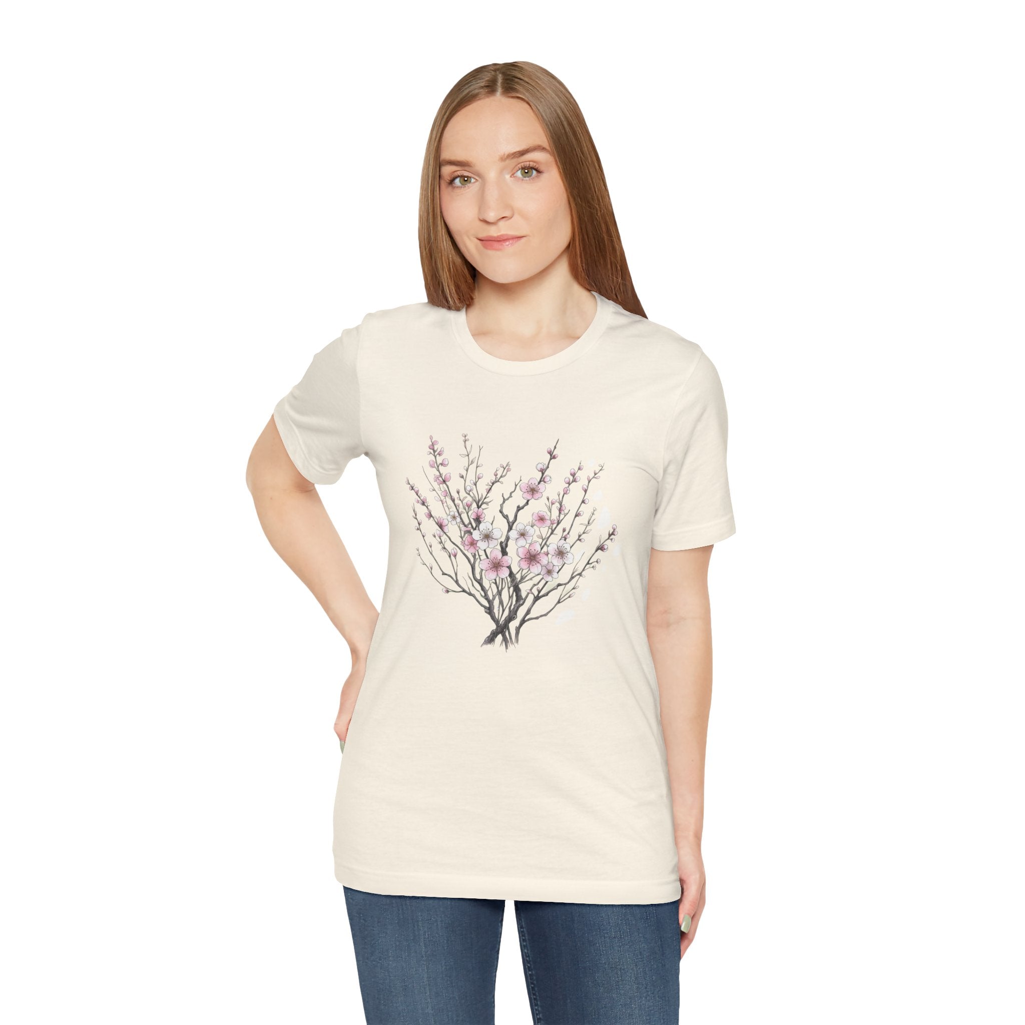 Sakura Cherry Blossom T-Shirt | Japanese Floral Tee | Wabi-Sabi Aesthetic Shirt | Japan Gift for Her