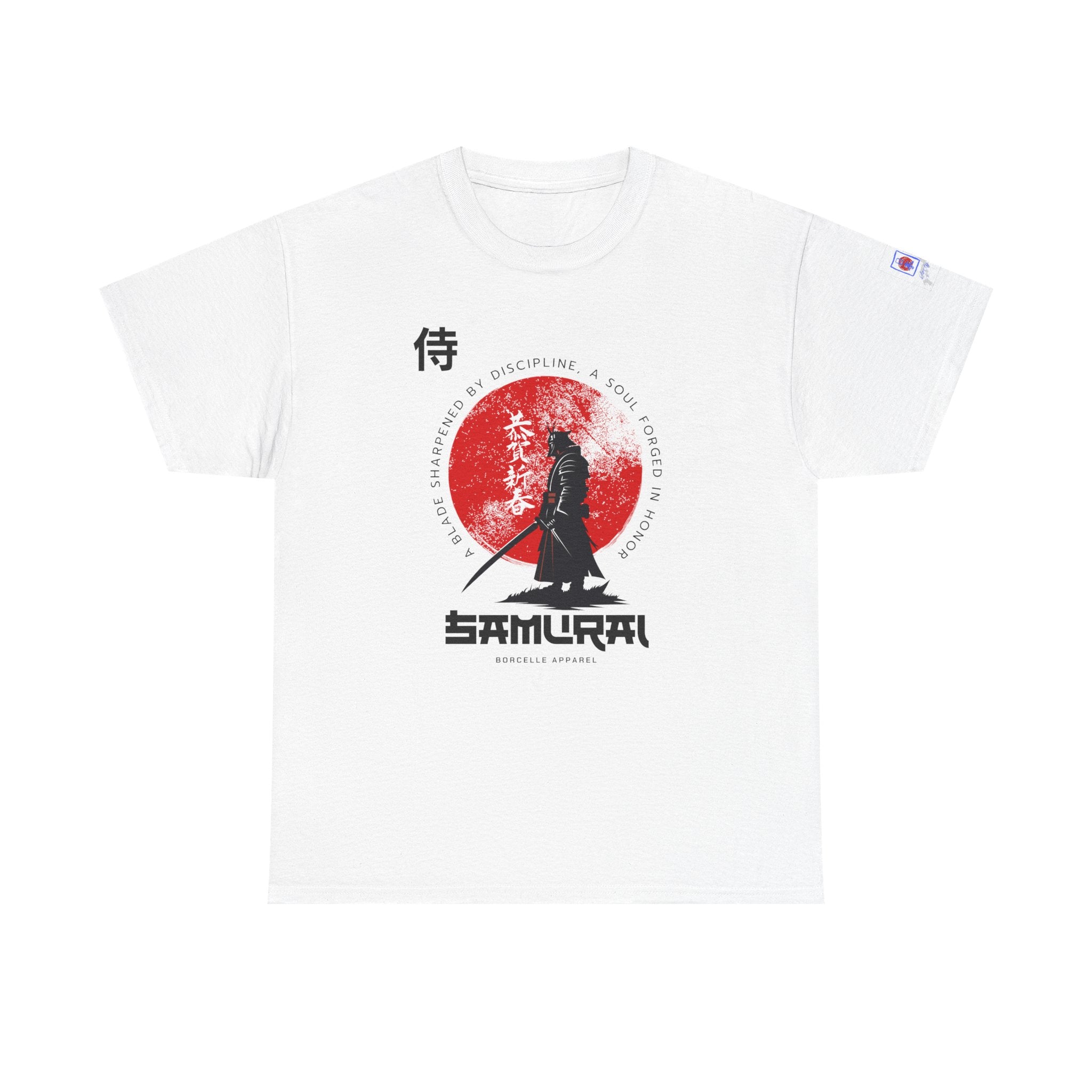 Samurai Tee — Red Sun Japanese Sword Warrior Graphic Shirt