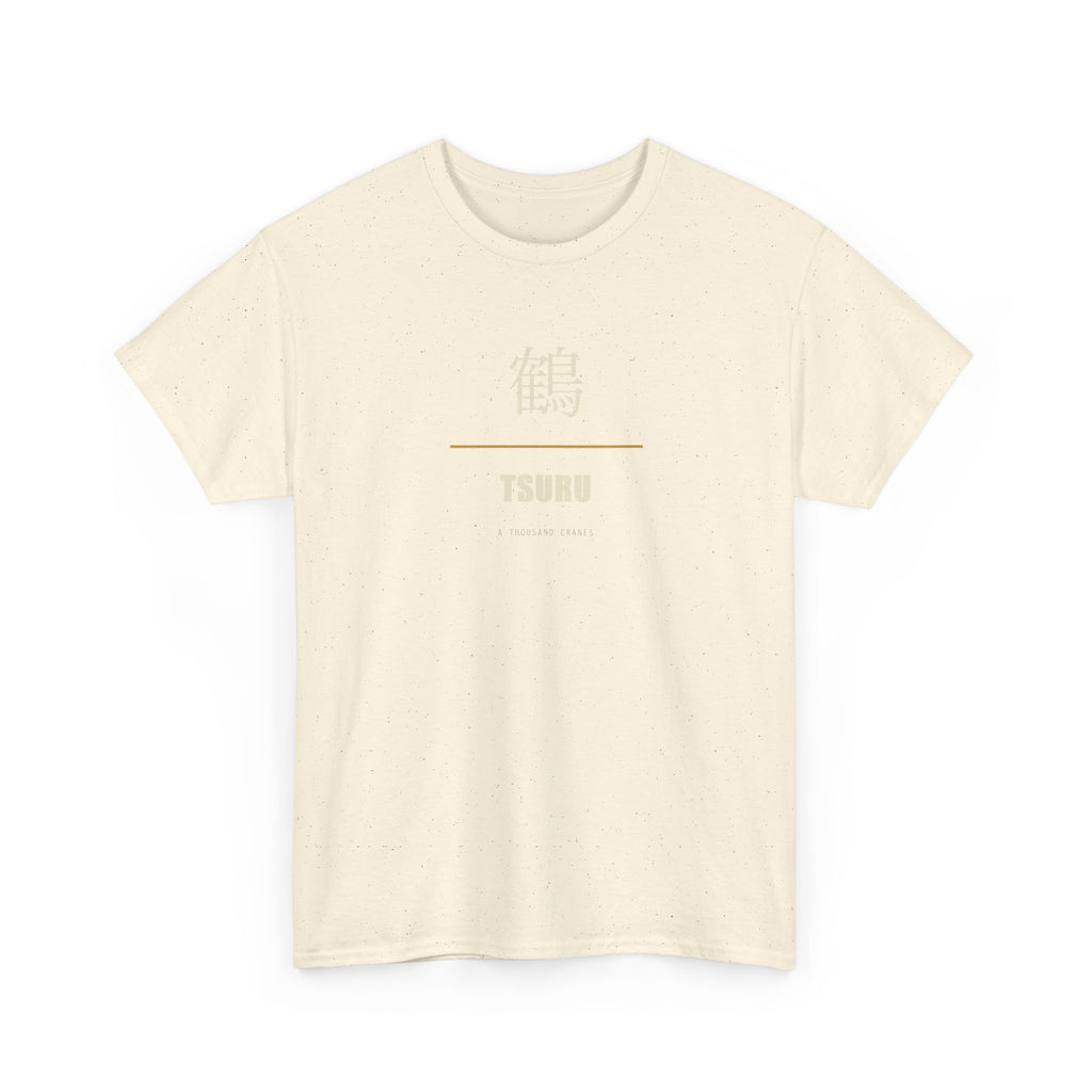 Tsuru T Shirt Japanese Crane Kanji Tee Minimalist Graphic Shirt for Crane Lovers, Origami Art Shirt, Zen Style Apparel