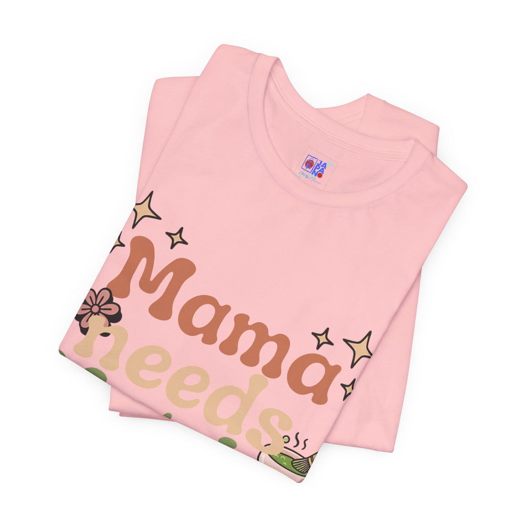 Mama Needs Matcha Tee | Pastel Front-Print Typography | Matcha Collection