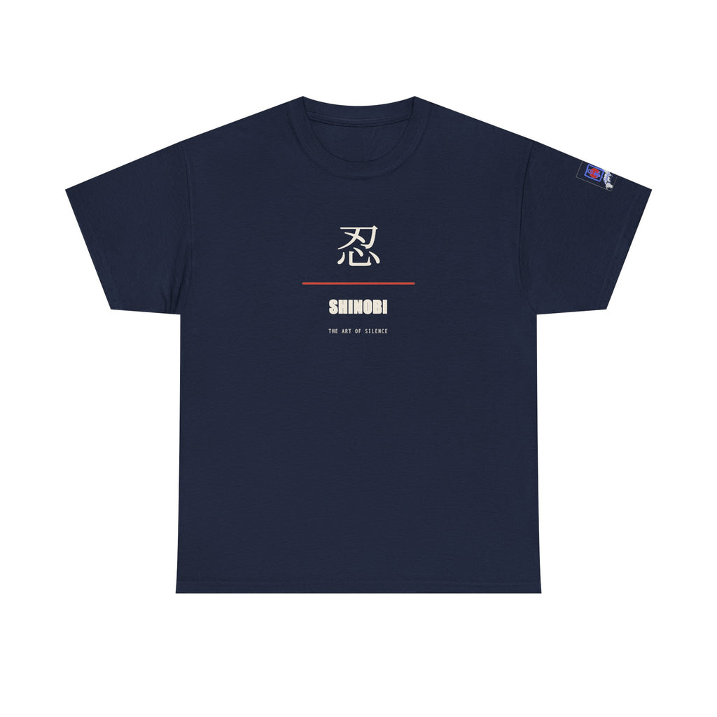 Shinobi T Shirt Ninja Japanese Kanji Tee Silent Warrior Gift for Anime Fans, Martial Arts Lover Clothing, Unique Graphic Shirt for Him