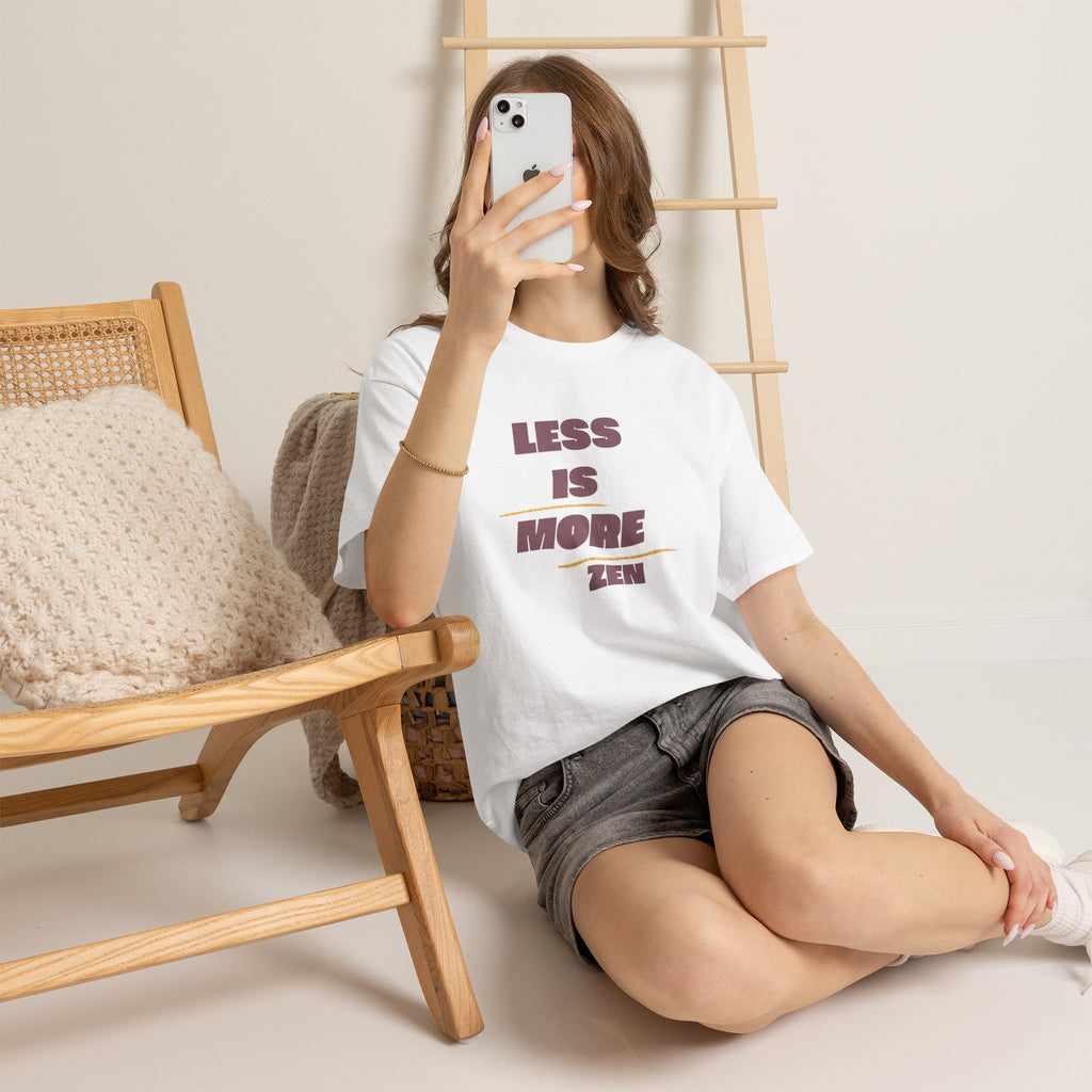 Less Is More Zen T-Shirt — Minimalist Mindfulness Tee