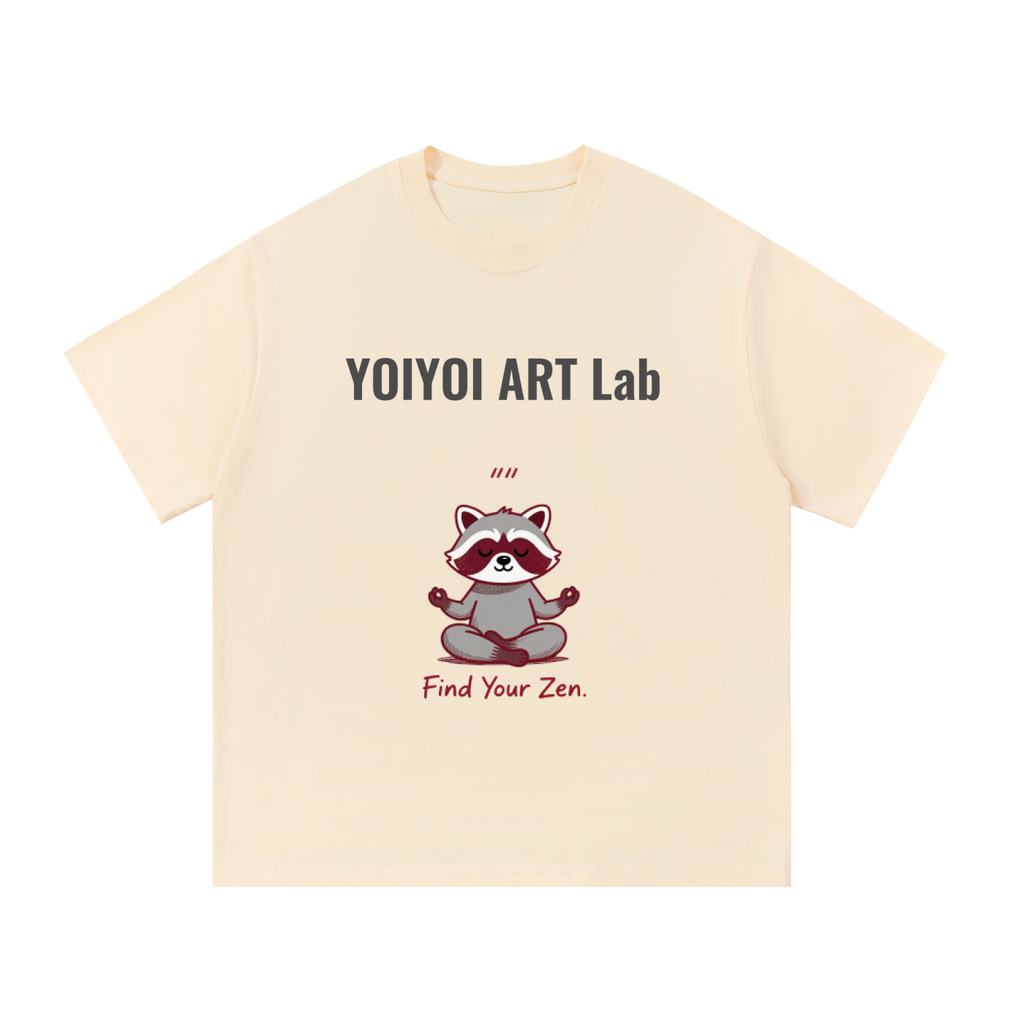 YOIYOI ART Lab — Zen Tanuki "Find Your Zen" Tee (Unisex)