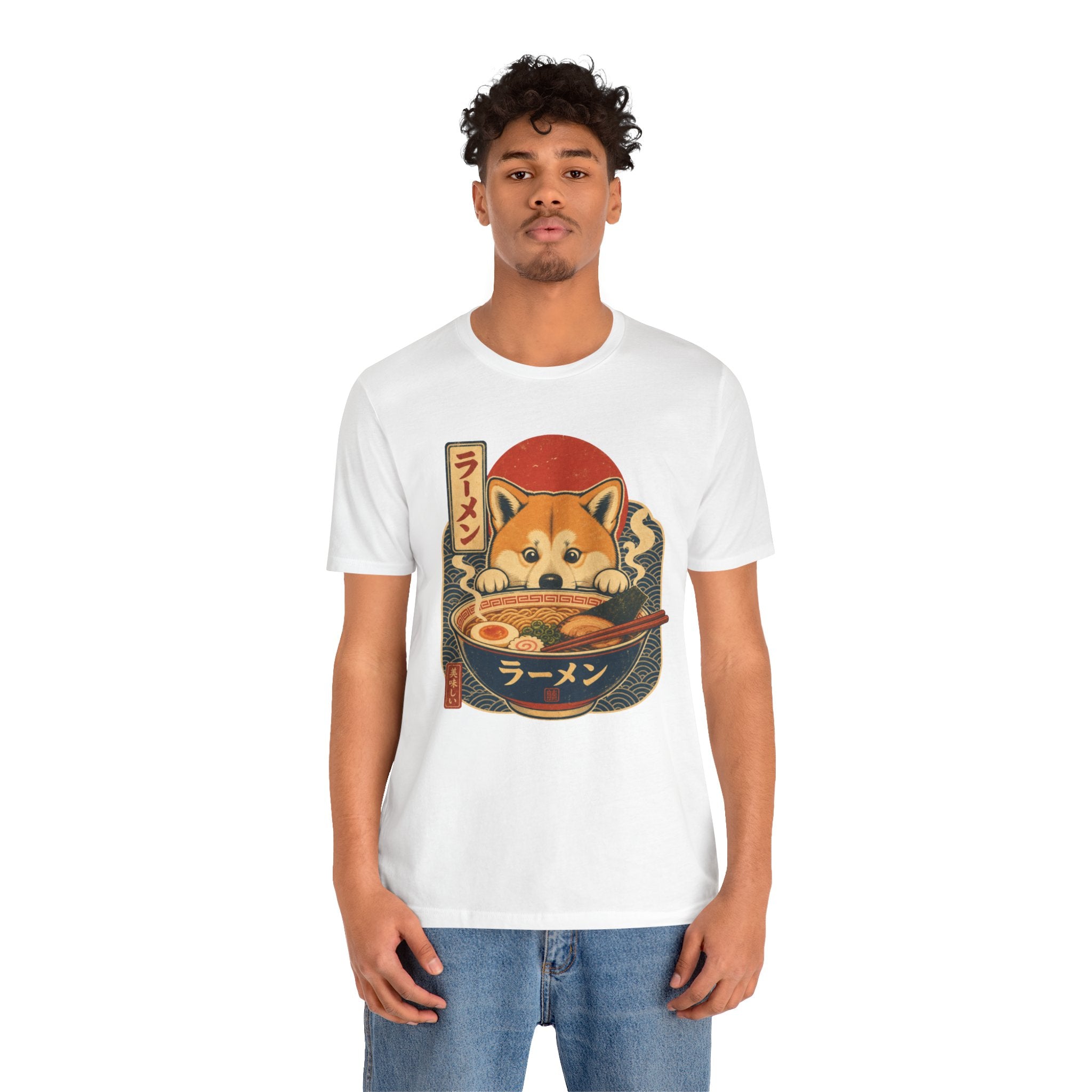 Kawaii Shiba Inu Ramen T-Shirt — Cute Japanese Dog Noodle Tee (Happy Ramen Gift)
