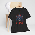 Samurai Skull T-Shirt — 武士道 Bushido Men's Graphic Tee | Japanese Warrior Dark Streetwear Shirt