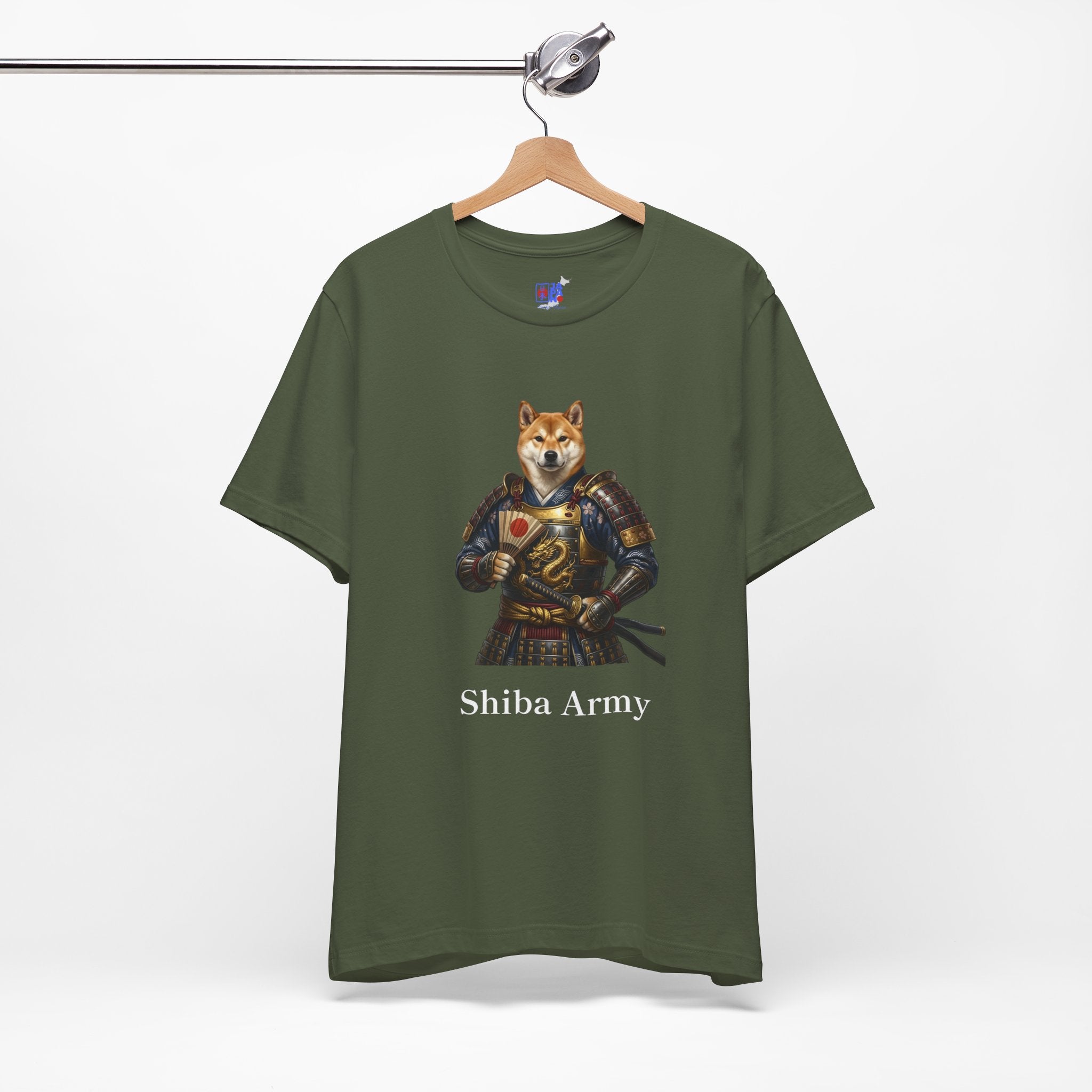 Samurai Shiba Inu T-Shirt, Shiba Army Japanese Warrior Dog Tee, Funny Dog Lover Gift - Cute Anime Samurai Shirt
