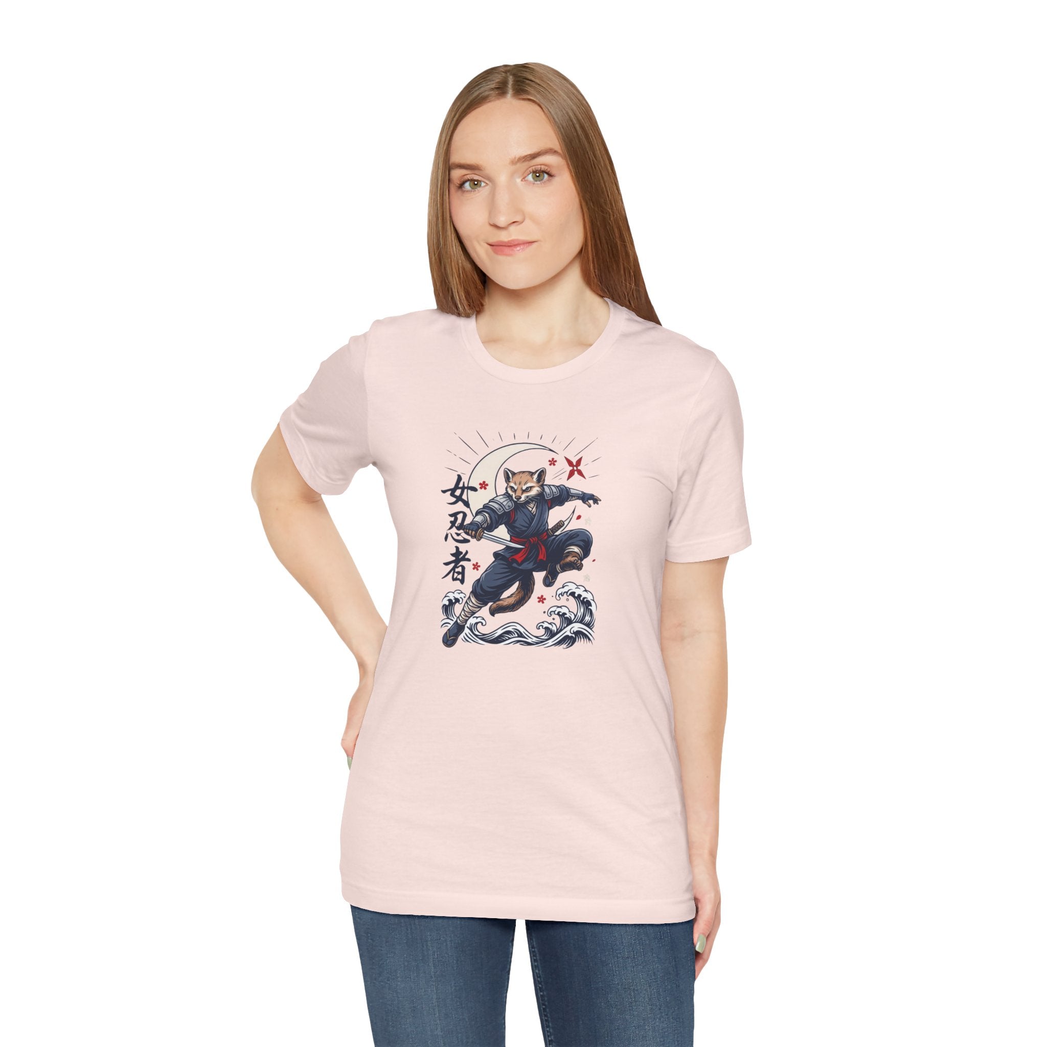 Ninja Cat Tee — Japanese Samurai Cat Graphic T-Shirt