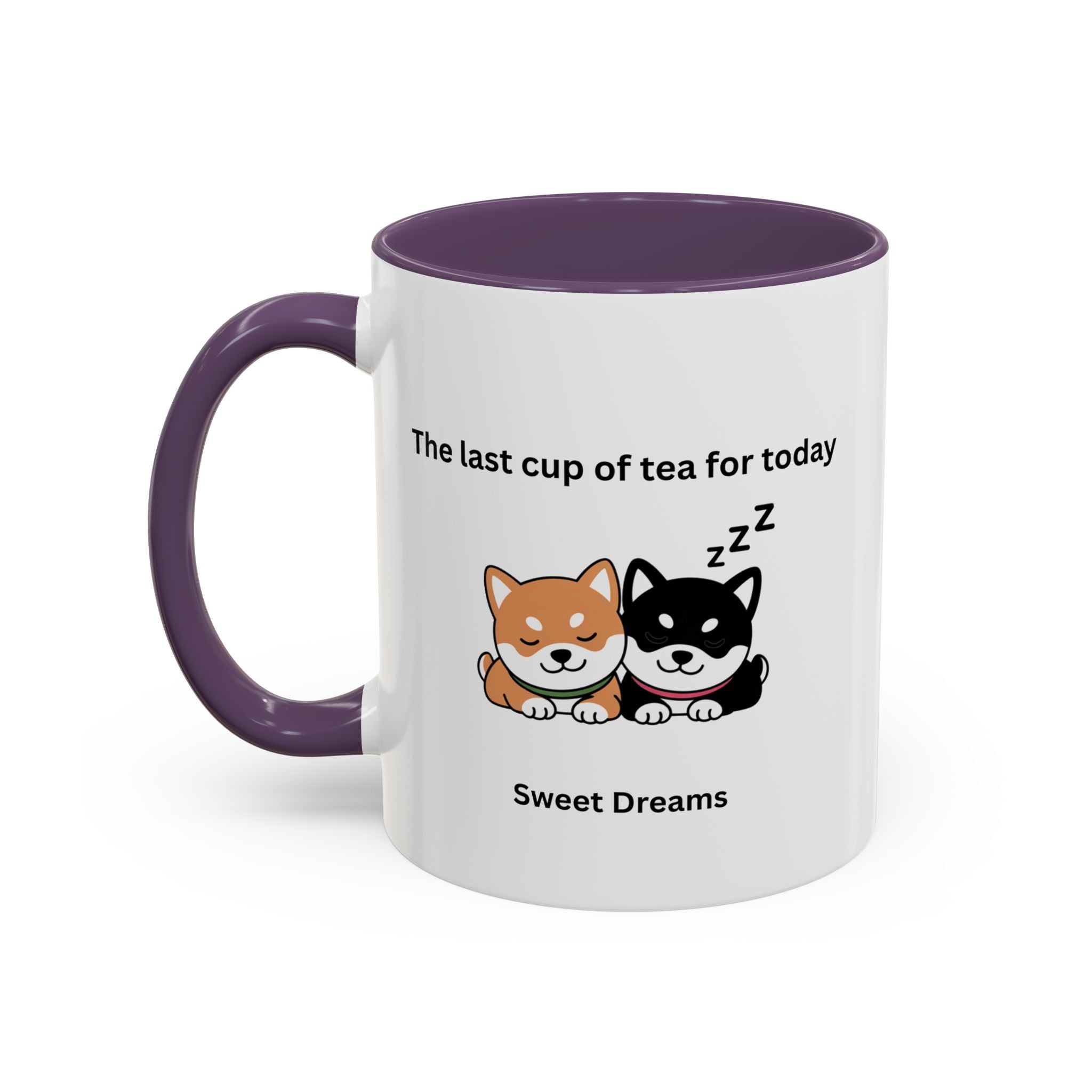Shiba Inu "Sweet Dreams" Mug, The Last Cup of Tea for Today, Japanese Dog Cute Gift Mug