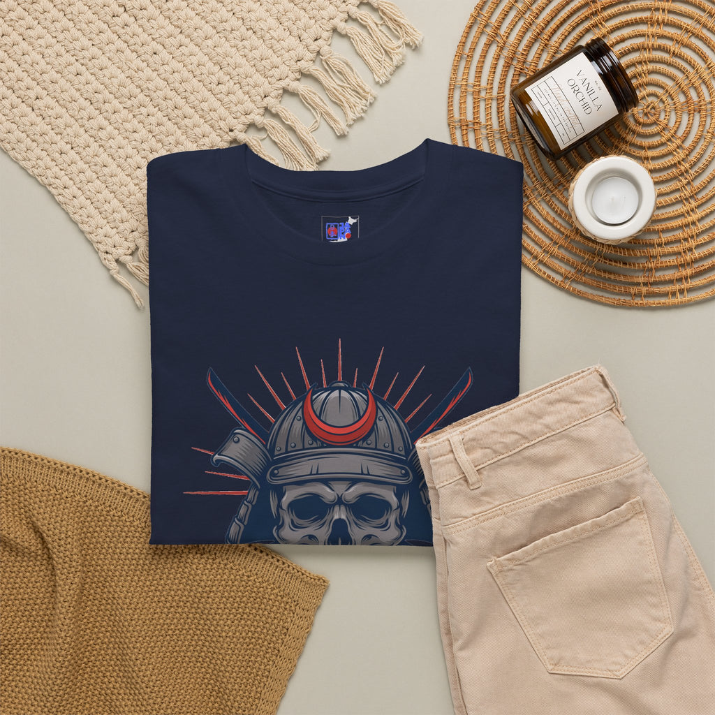 Samurai Skull Tee | Kanji Bushido Helmet Graphic Shirt
