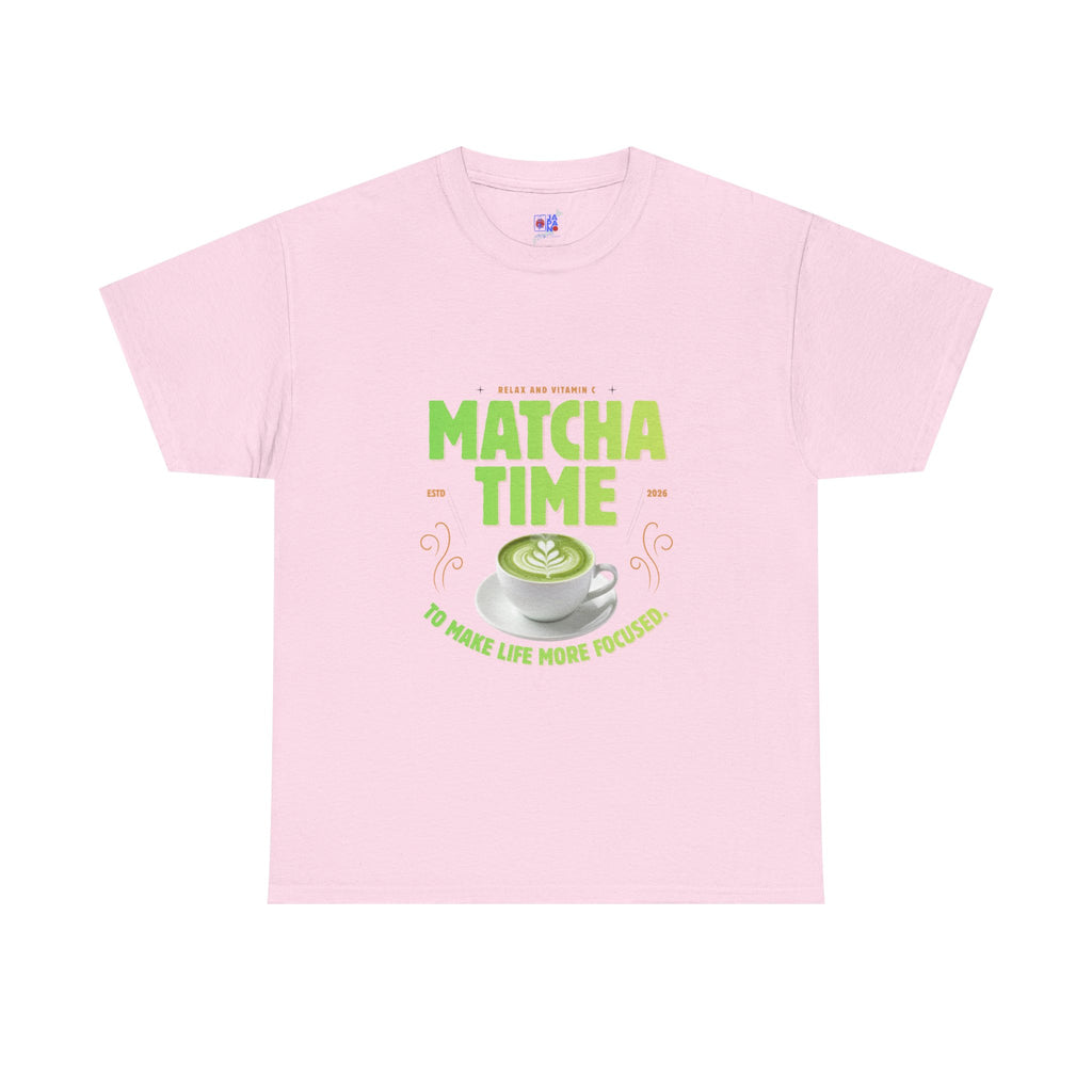 Matcha Time Tee — "Matcha Time to Make Life More Focused" Graphic T-Shirt