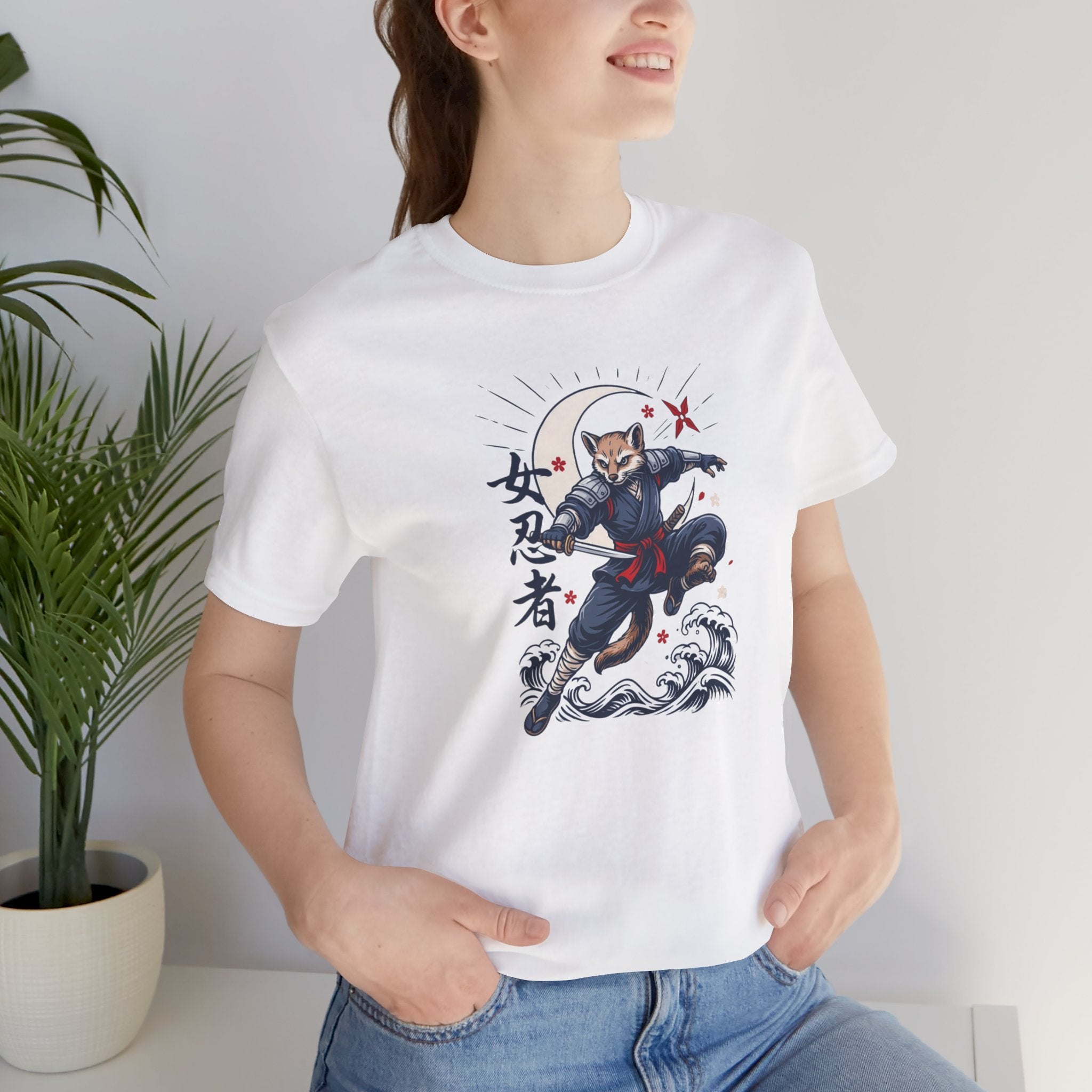 Ninja Cat Tee — Japanese Samurai Cat Graphic T-Shirt