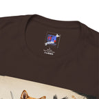 Shiba Inu Samurai T Shirt, Loyal Warrior of Japan, Chumaru Bushido Japanese Dog Graphic Tee