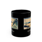 Hokusai Katsushika Hokusai Wave Art Black Ceramic Mug (11oz/15oz)