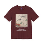 Teisai Hokuba "Swallows and Peonies" | Edo-period Surimono Art Tee (Dark)