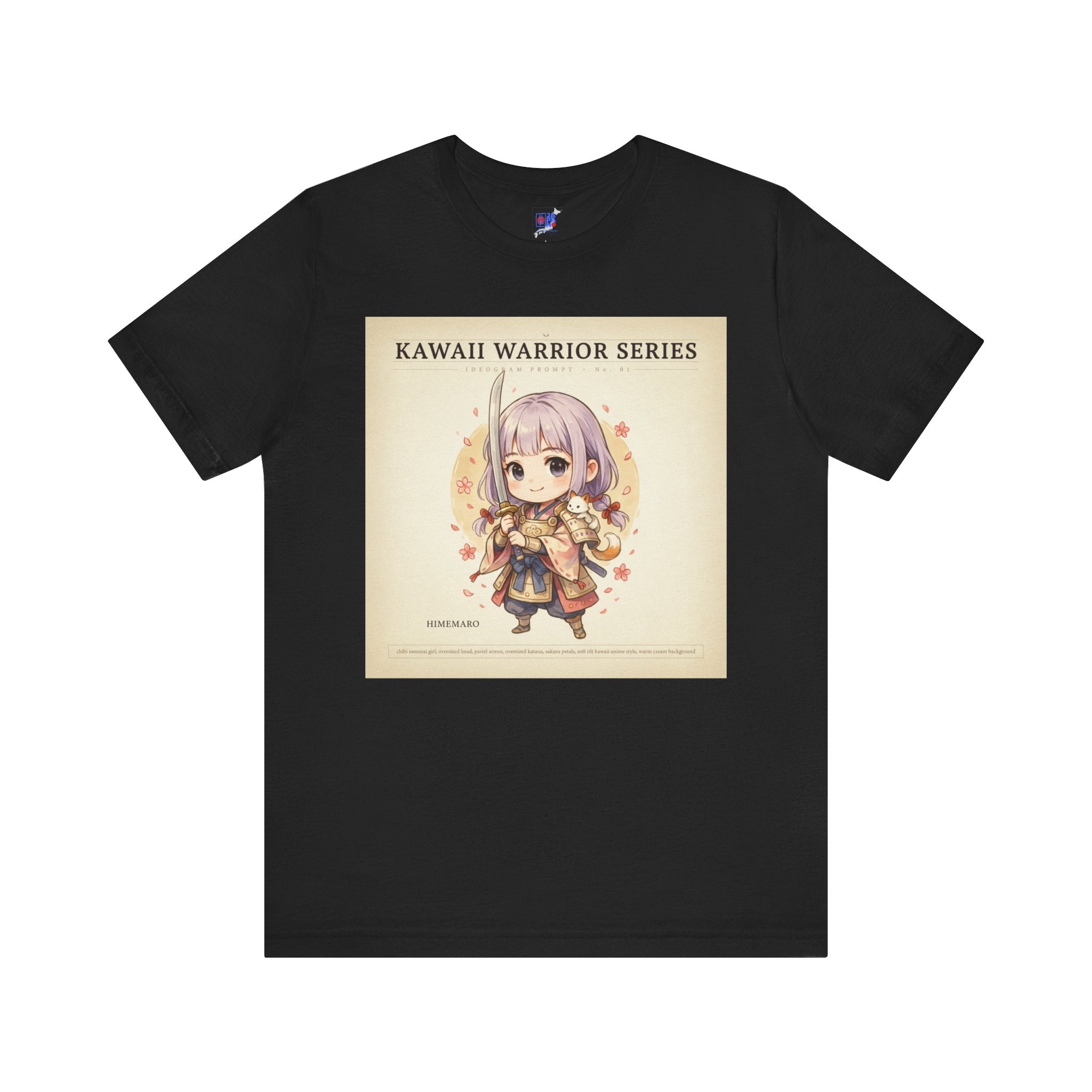 Kawaii Warrior Series T-Shirt, Cute Anime Chibi Warrior Graphic Tee