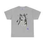 Akita Inu Sumi Ink Portrait T-Shirt — Japanese Ink Wash Dog Tee