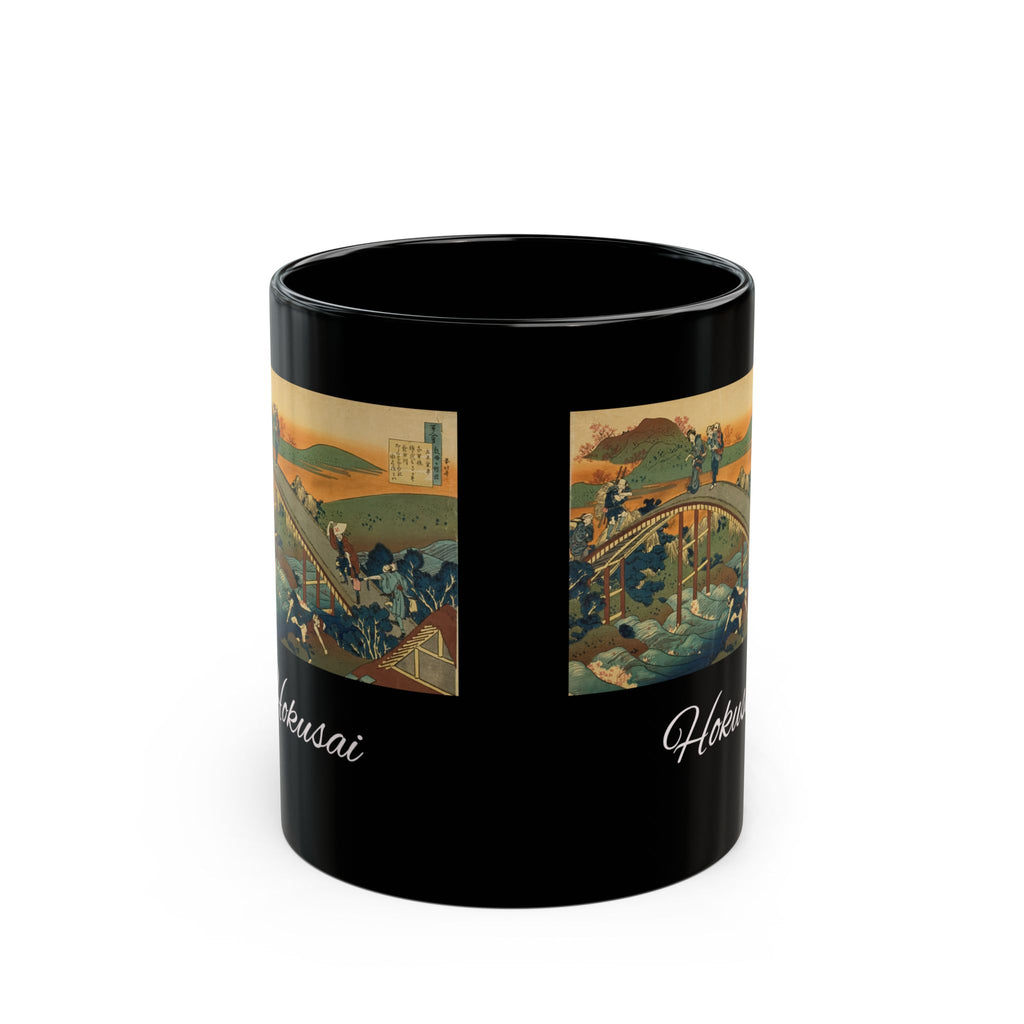 Hokusai Katsushika Hokusai Ukiyo-e Black Coffee Mug (11oz/15oz)