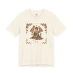 Floral Vintage Cat Tee — '美貓' Asian-Inspired Graphic T-Shirt