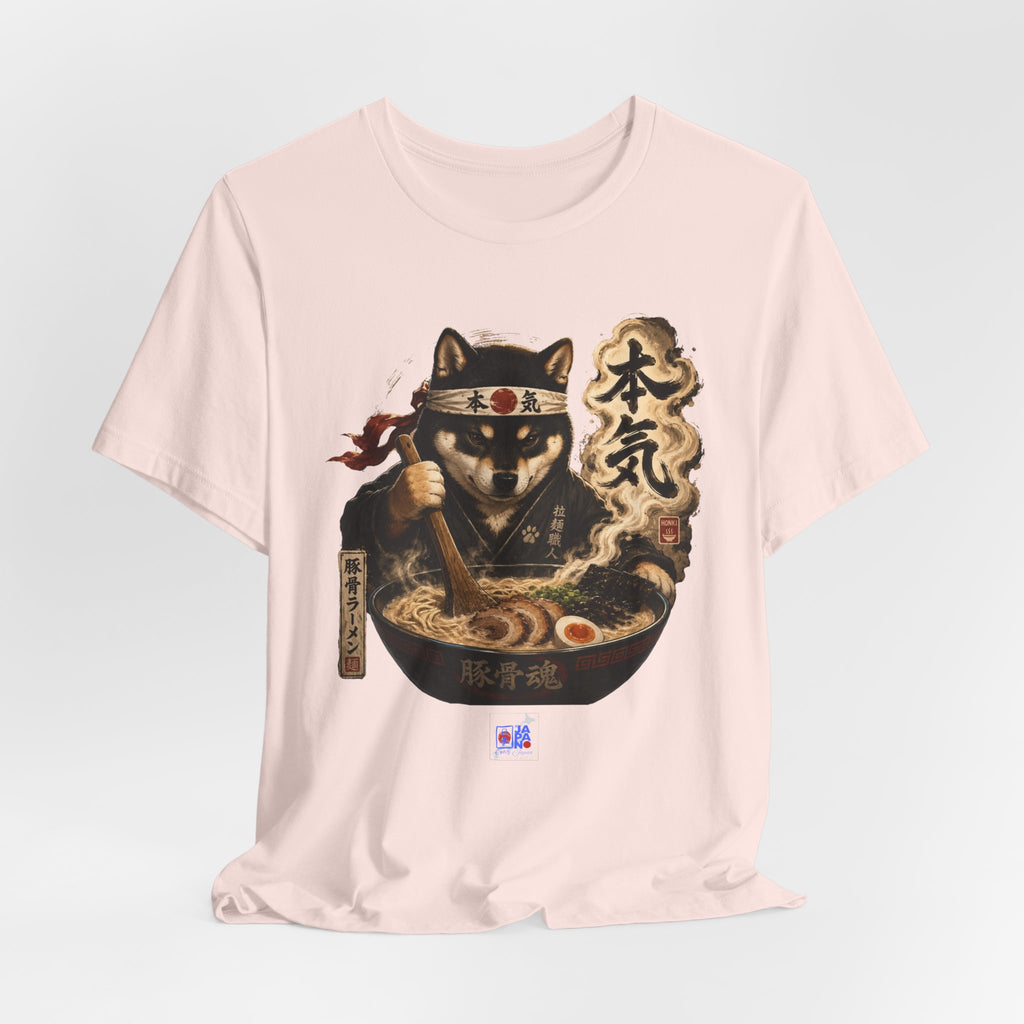Ramen Neko Tee — Samurai Cat Chef "本気" Graphic T-Shirt
