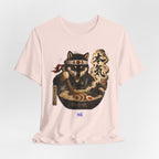 Ramen Neko Tee — Samurai Cat Chef "本気" Graphic T-Shirt