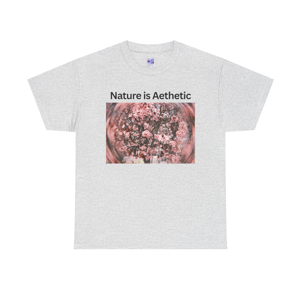 Nature Is Aesthetic Pink Sakura Floral T-Shirt