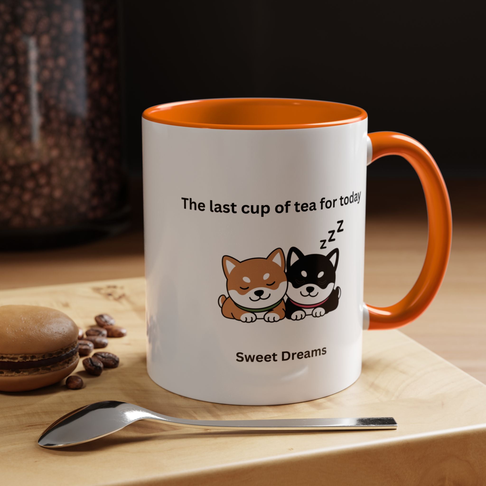 Shiba Inu "Sweet Dreams" Mug, The Last Cup of Tea for Today, Japanese Dog Cute Gift Mug