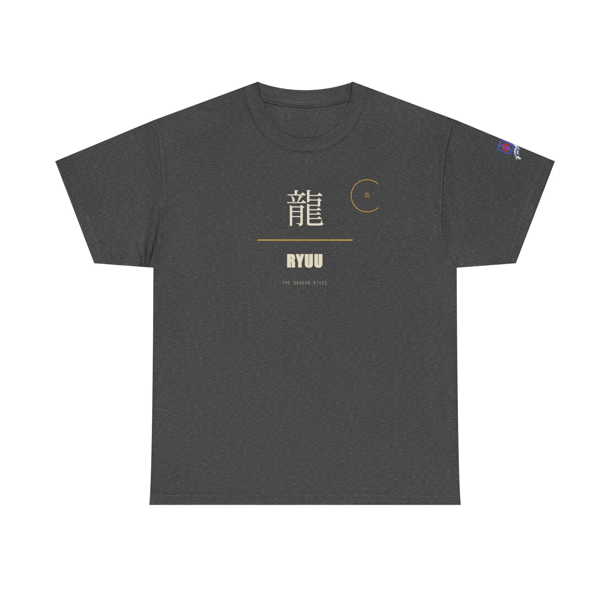 Ryuu Dragon Rises Kanji T-Shirt | Japanese Anime Graphic Tee