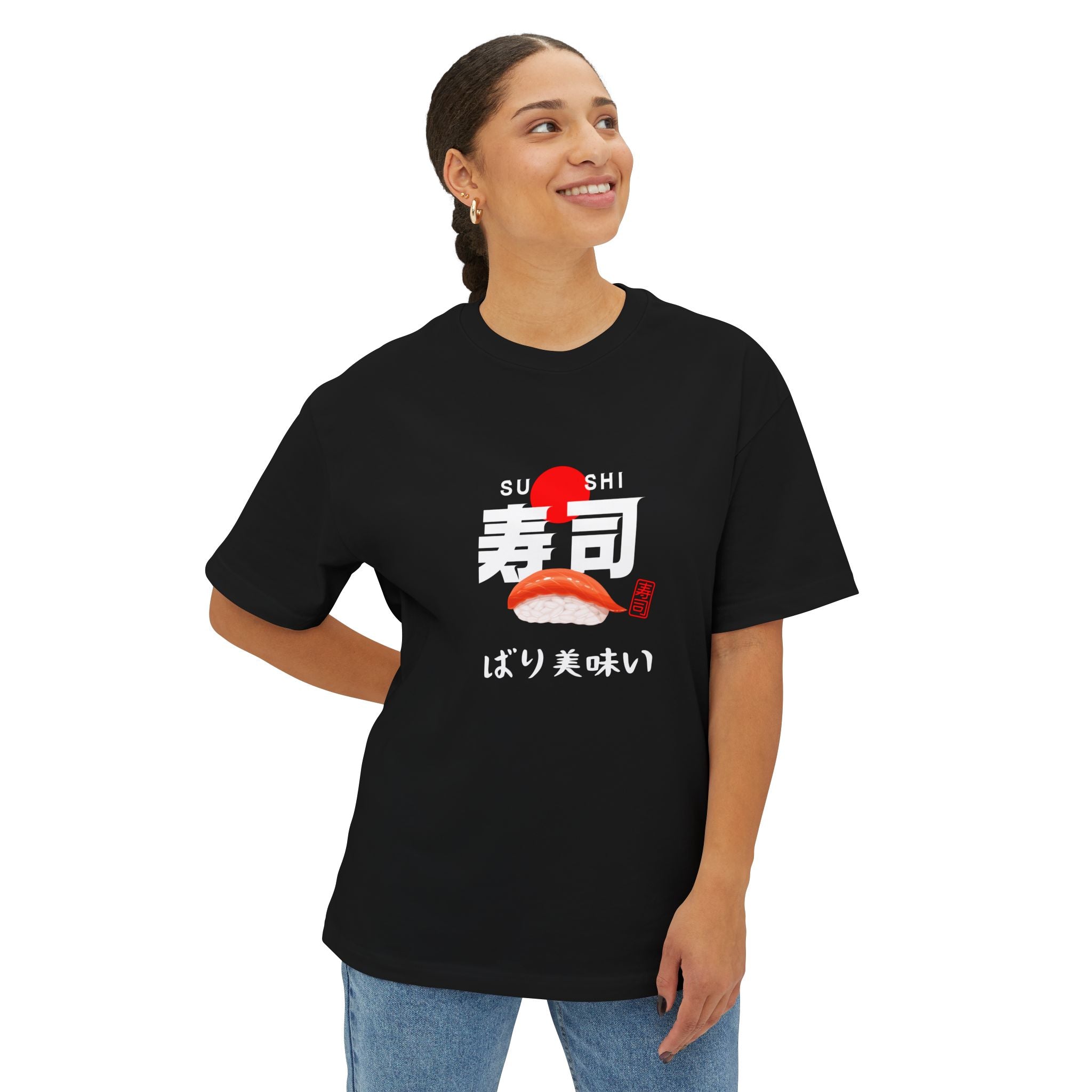 Sushi Nigiri Graphic Tee | Japanese Kanji Sushi Shirt
