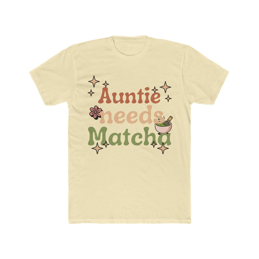 Auntie Needs Matcha Tee | Vintage Front-Print Graphic | Matcha Collection